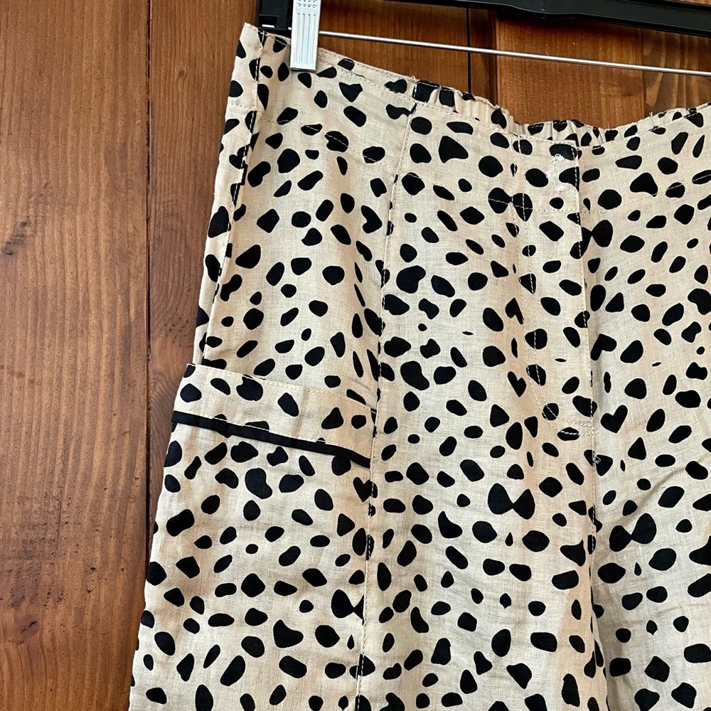 2piece ITLIAN LINEN ANIMAL PRINT PAJAMAS!